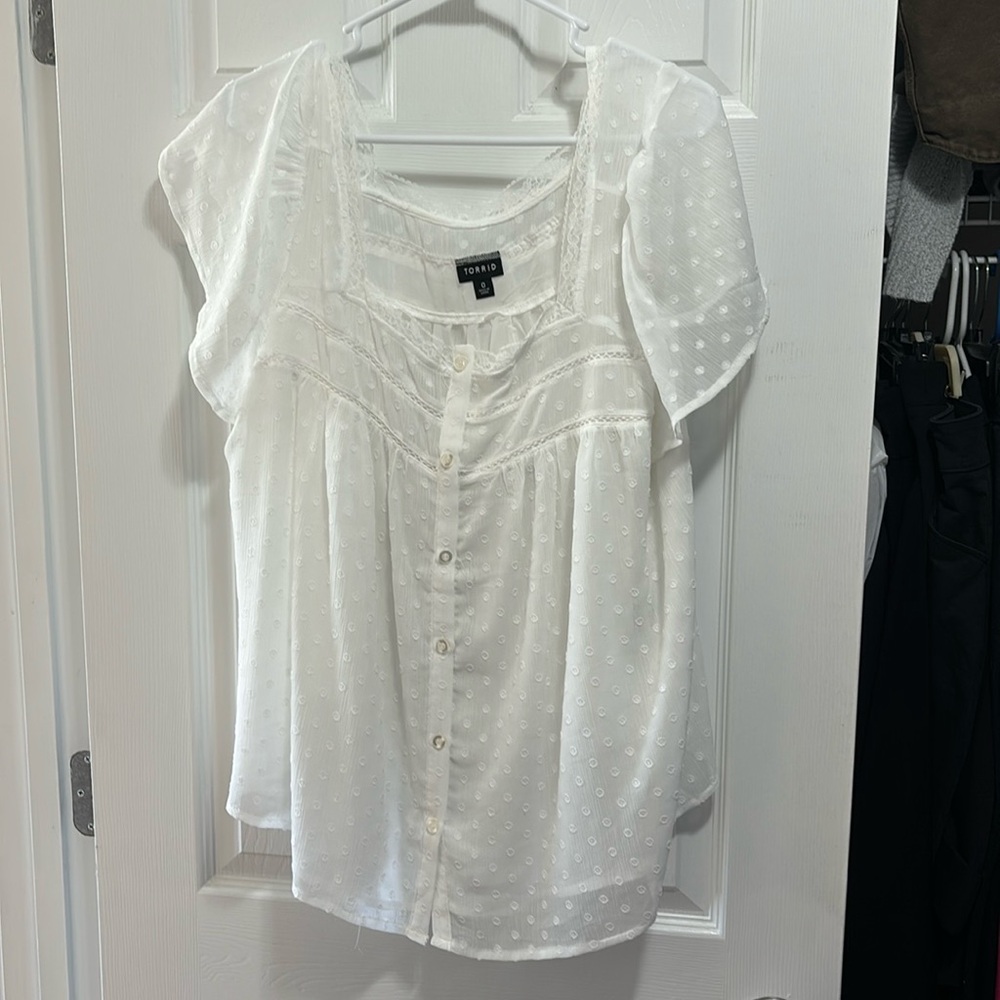 White lace top